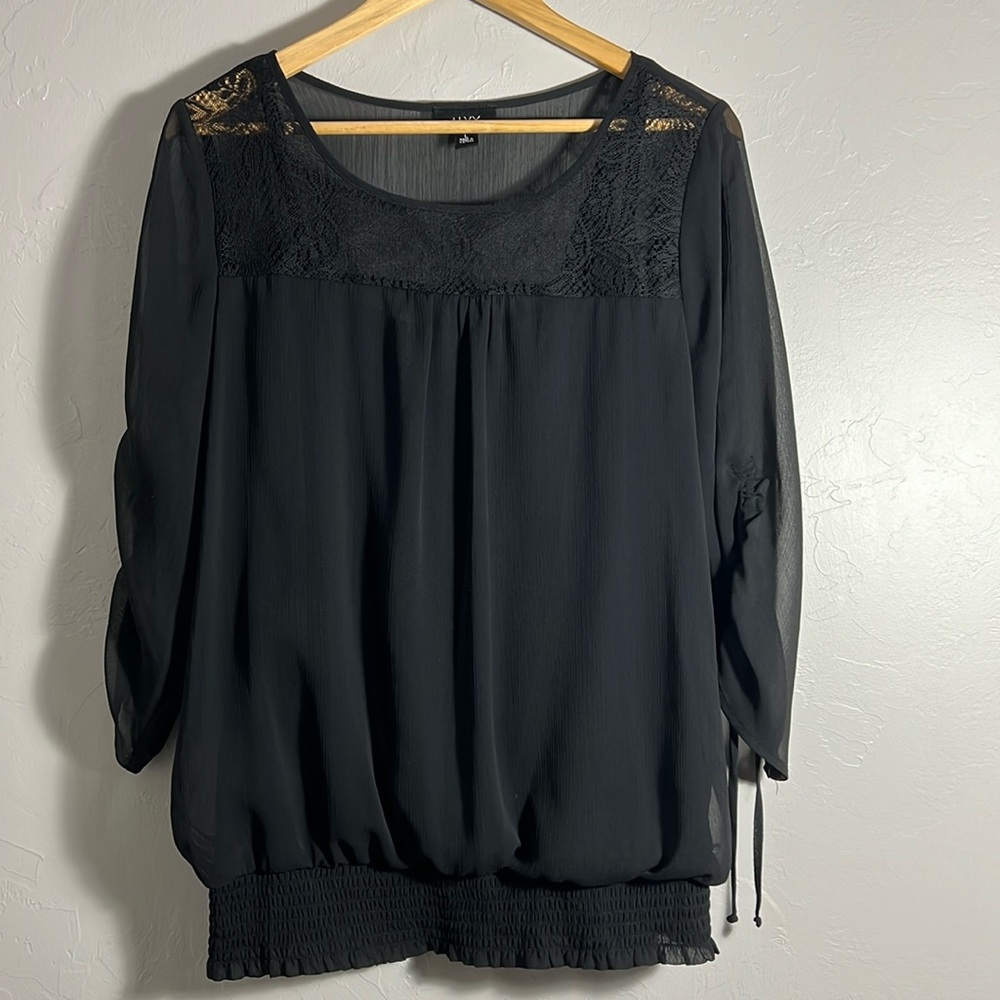 ALYX Sheer Black Top - Women’s L